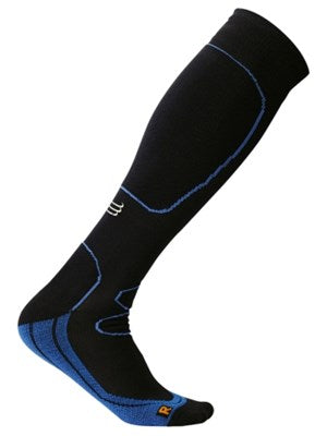 Kompressionsstrumpor i sportig modell - Svart/Blå