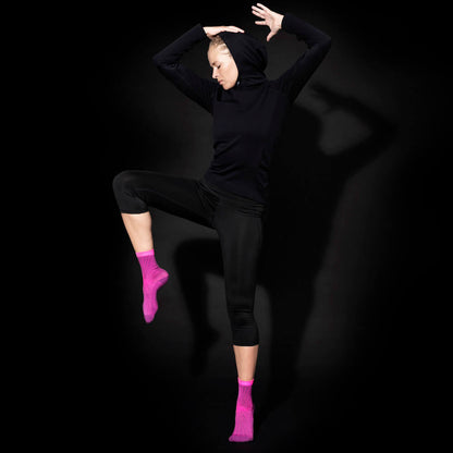 SupCare Cooling Knit korta kompressionsstrumpor, lila/rosa