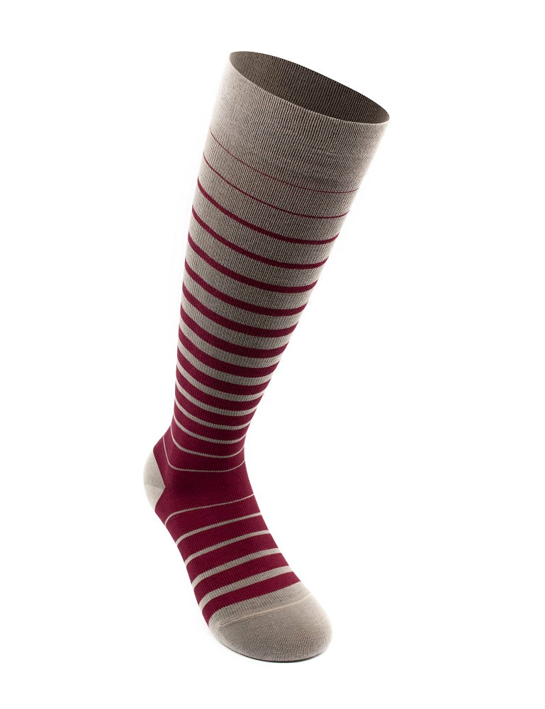 Business Stripes stödstrumpor, röd