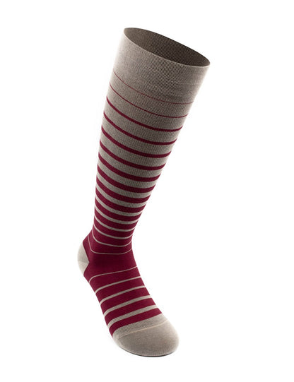 Business Stripes stödstrumpor, röd