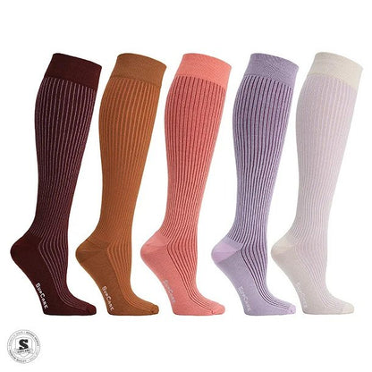 Stödstrumpor bambu i blandade färger, 5-pack