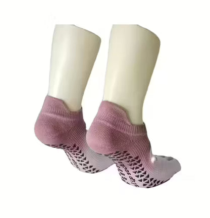 Yogastrumpor Anti-slip med Öppen Tå
