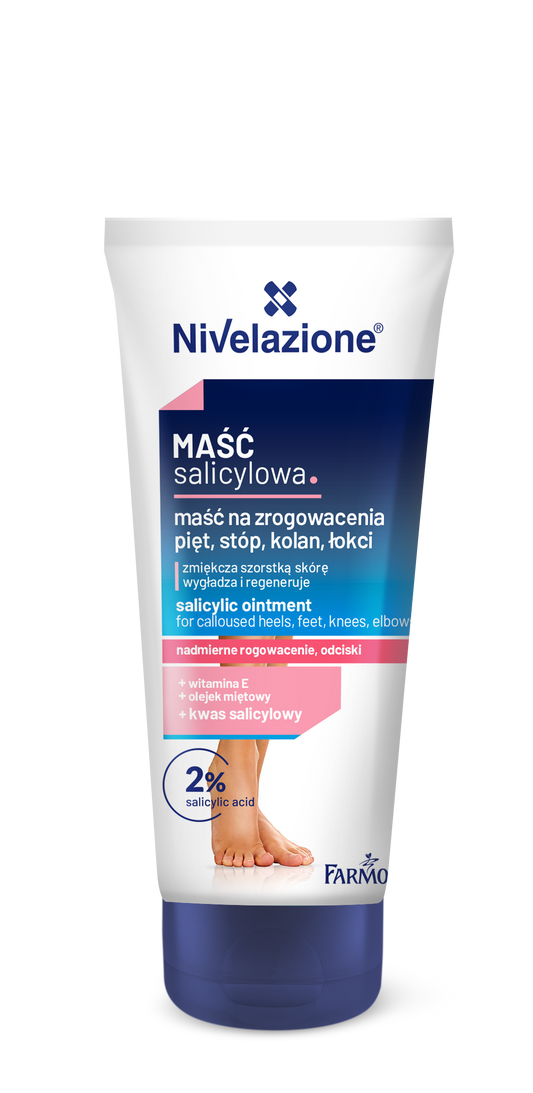 Salicylsyra kräm för fötter, liktorn och hård hud