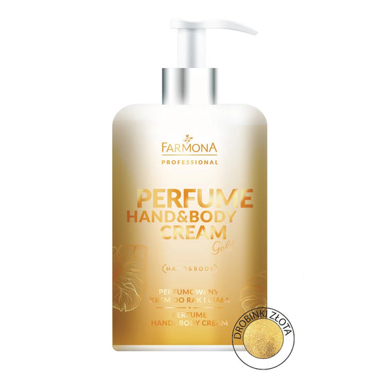 Hand och kroppskräm för torr hud GOLD med guldpartiklar