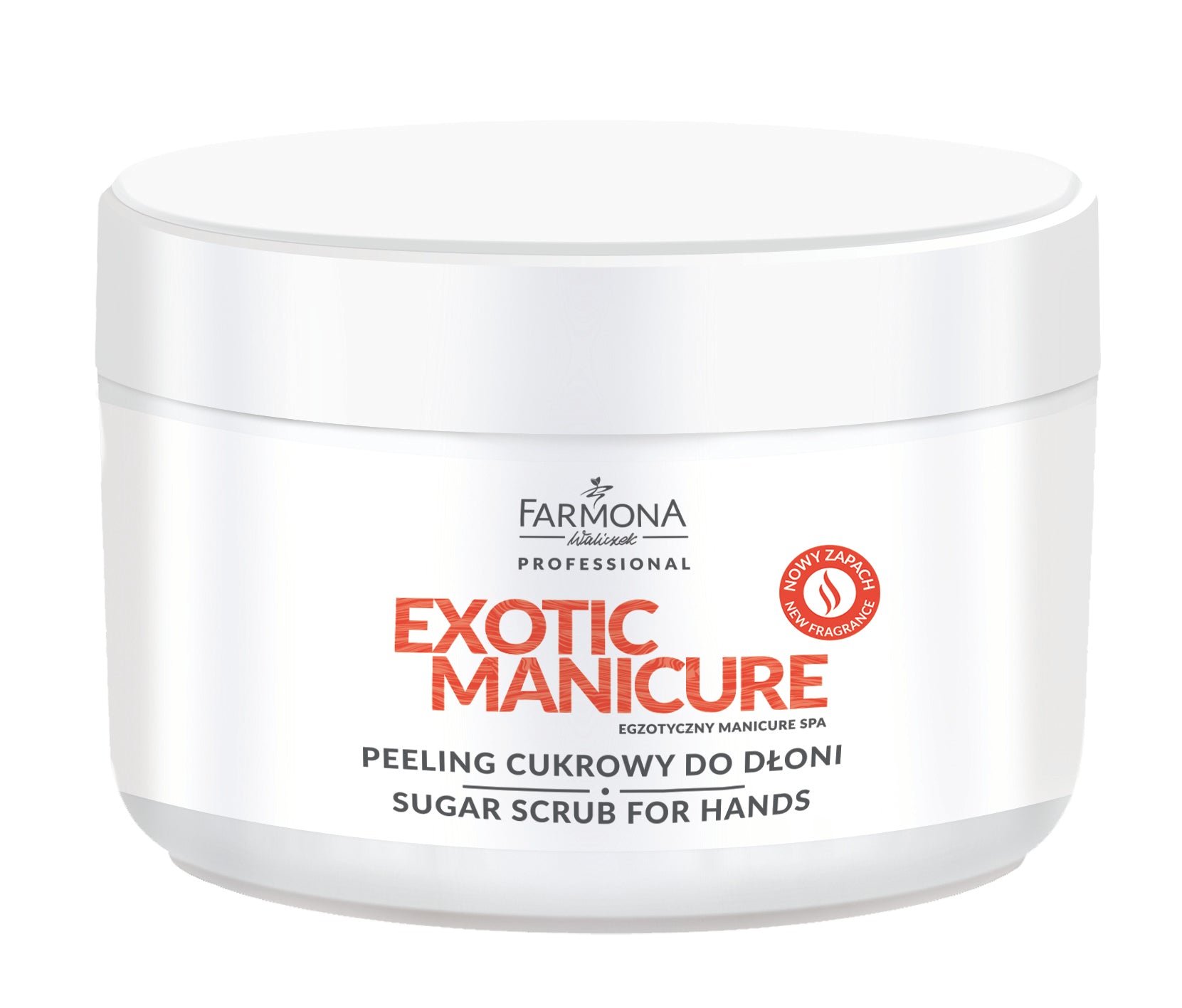 Sockerskrubb för händer med en härlig doft av kokos. 