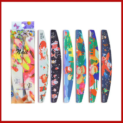 Nagelfil med mönster 6-pack