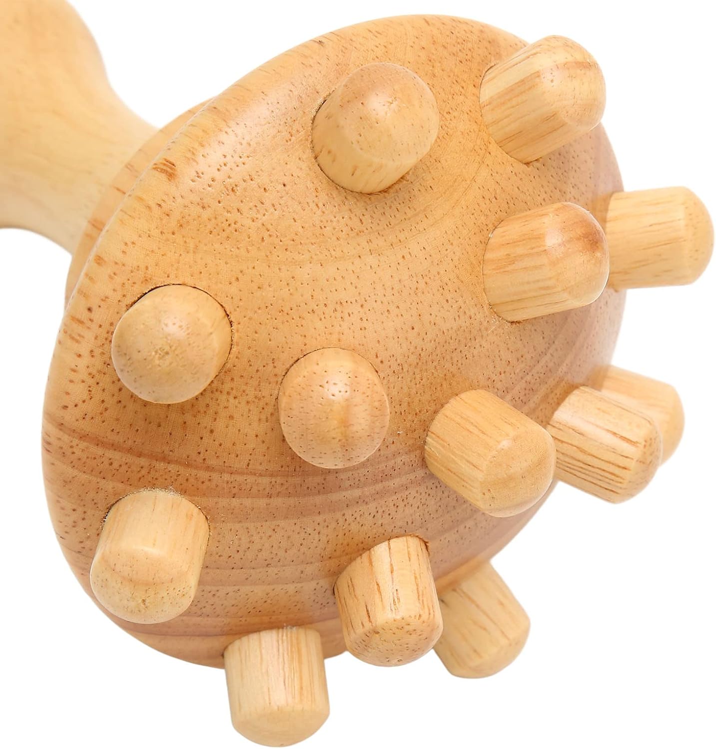 Massageverktyg i trä med piggar