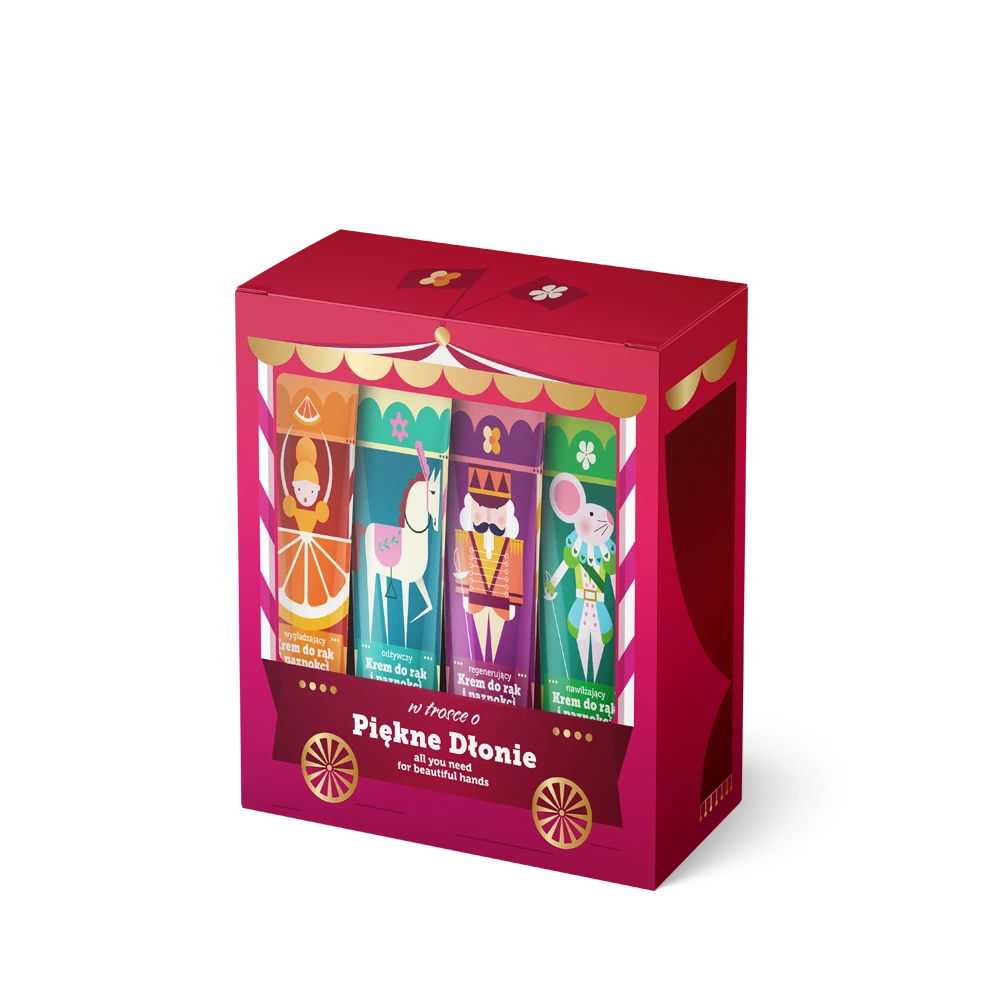 Handkräm: Gåvopaket med fyra olika handkrämer