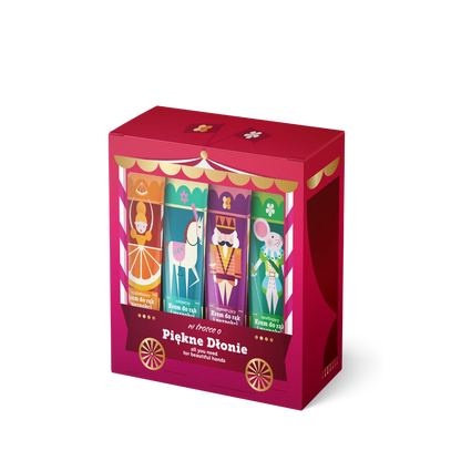 Handkräm: Gåvopaket med fyra olika handkrämer