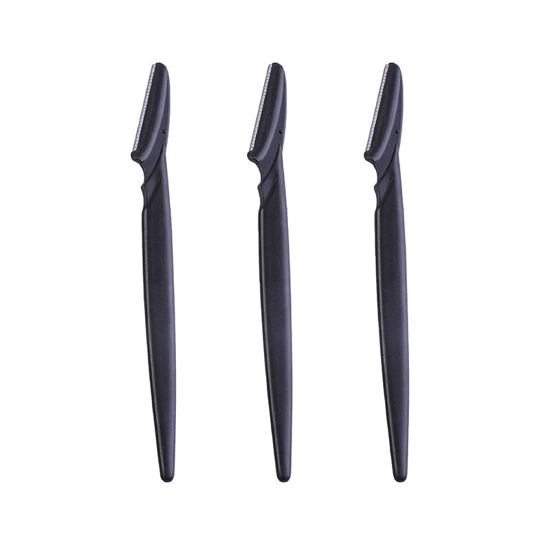 Ögonbrynskniv i rostfritt stål - 3-pack