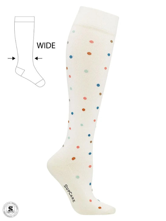 Prickiga stödstrumpor bred modell