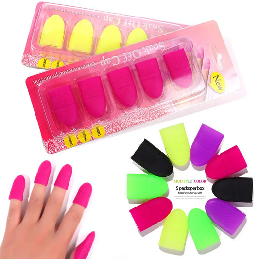 Klämmor för nagellacksborttagning  på fingrar - 5 pack