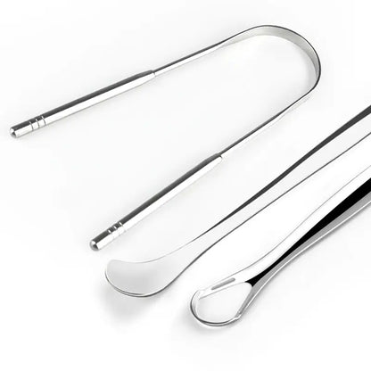 Tungskrapa metall bred - set 3 delar