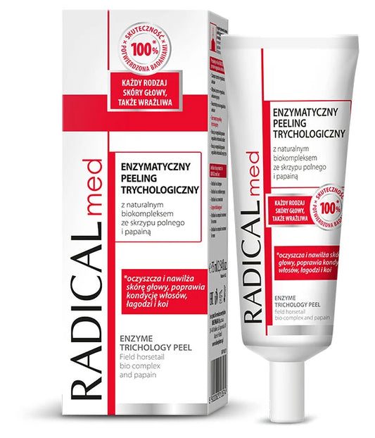 Hårbottenspeeling med enzymer som stimulerar tillväxt