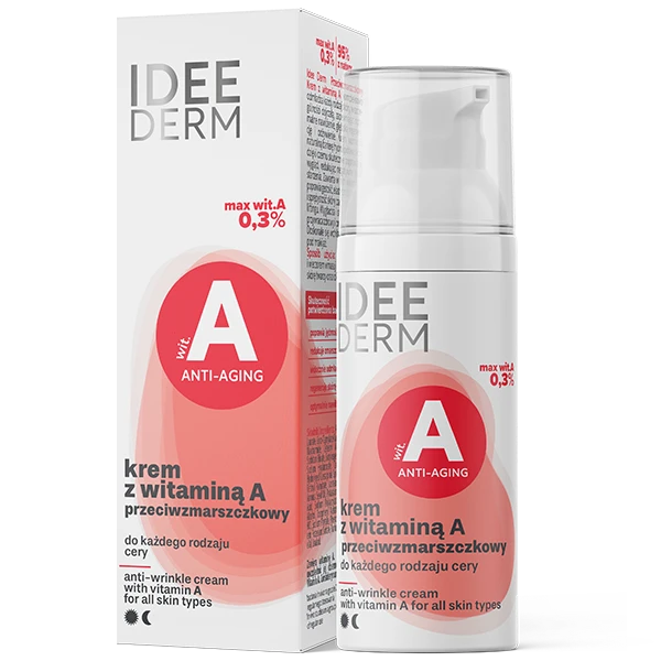 Anti rynkor kräm med A-vitamin som slätar ut och ger lyster - för mogen och känslig hud