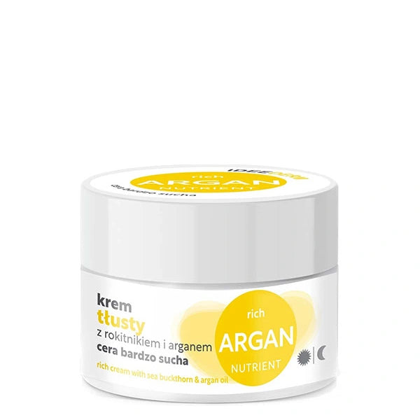 Ansiktskräm för mycket torr hud med havtorn och arganolja