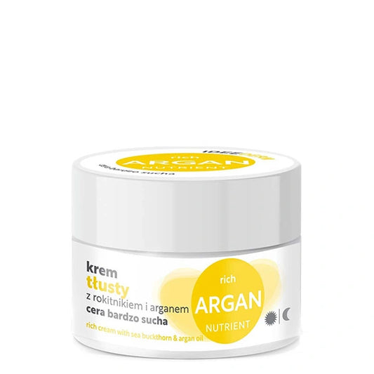 Ansiktskräm för mycket torr hud med havtorn och arganolja