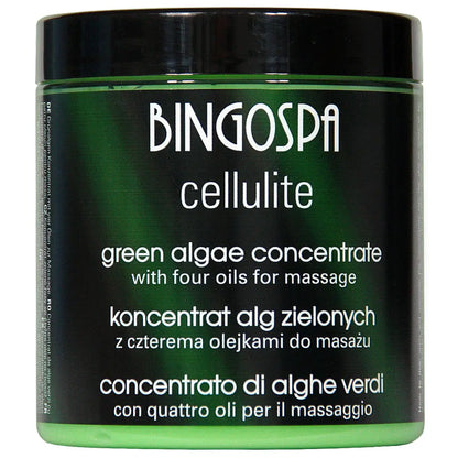 Massage mot celluliter och vätskeansamlingar - Koncentrat med gröna alger