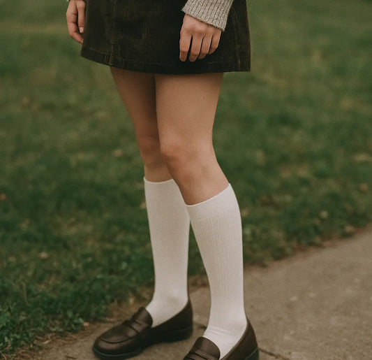 Stödstrumpor i bomull - kompression 15-20 mmHg