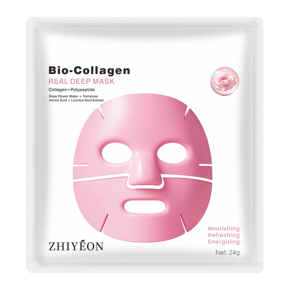 BIO-COLLAGEN Real Deep Lyxmask med peptider och rosenvatten