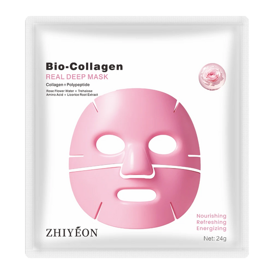 BIO-COLLAGEN Real Deep Lyxmask med peptider och rosenvatten