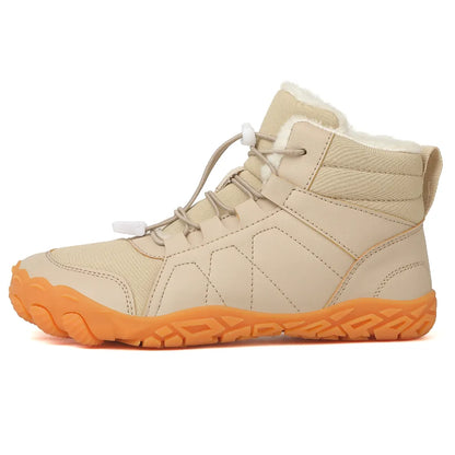 Varma barfotaskor med bred tåbox