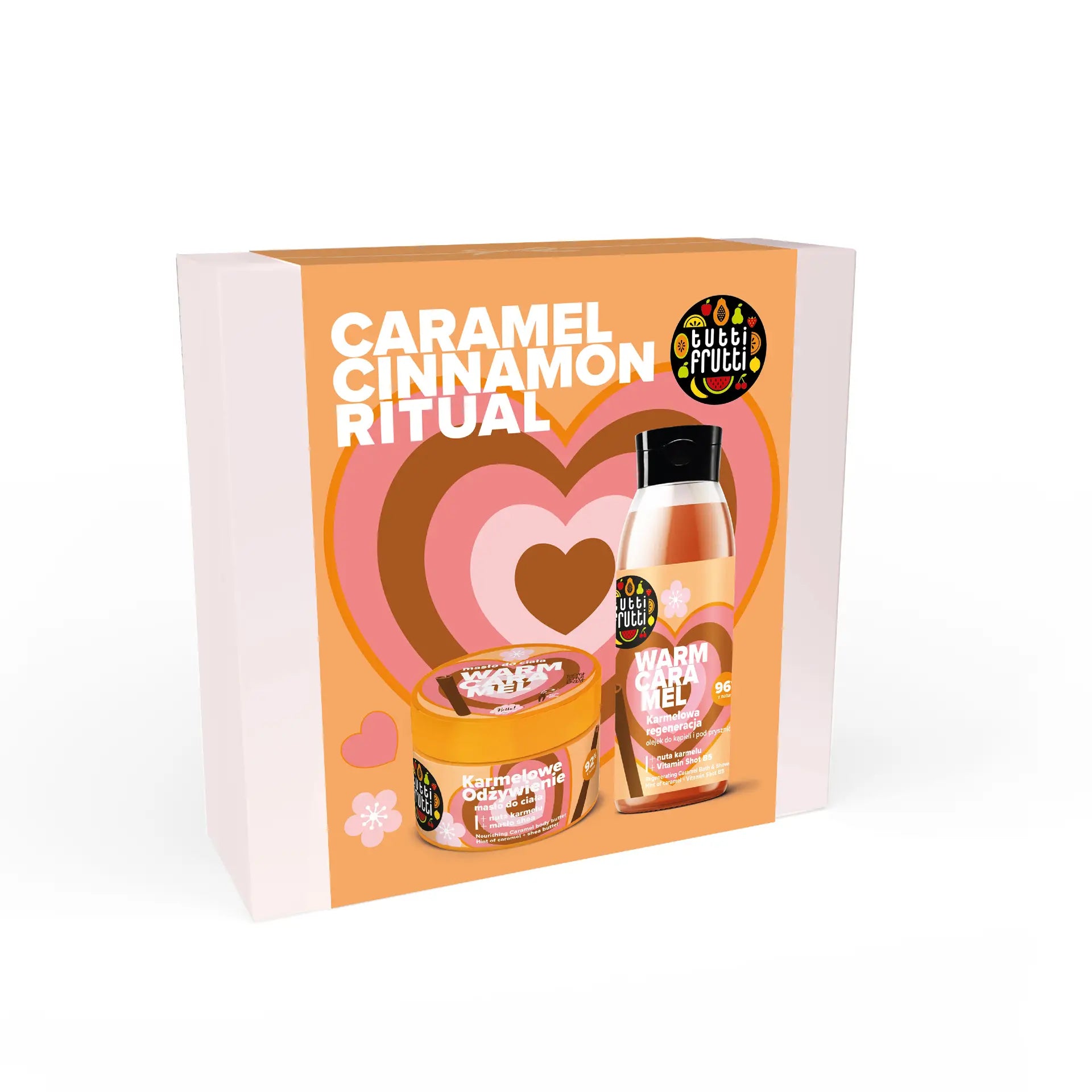 Tutti Frutti Caramel & Cinnamon - återfuktande kroppsvårdspaket