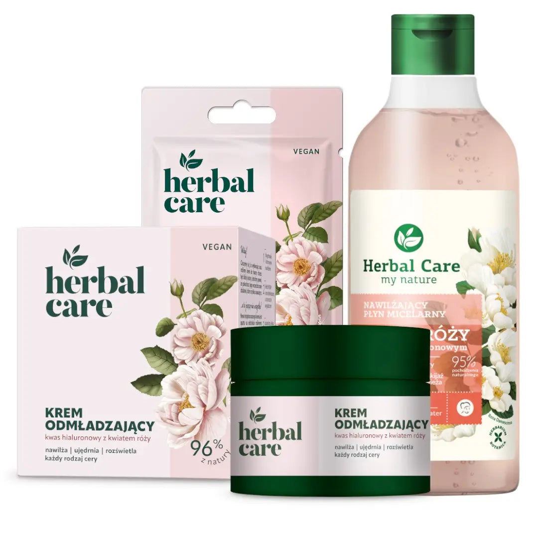 Anti-age ansiktsvårdspaket- med ros & hyaluronsyra
