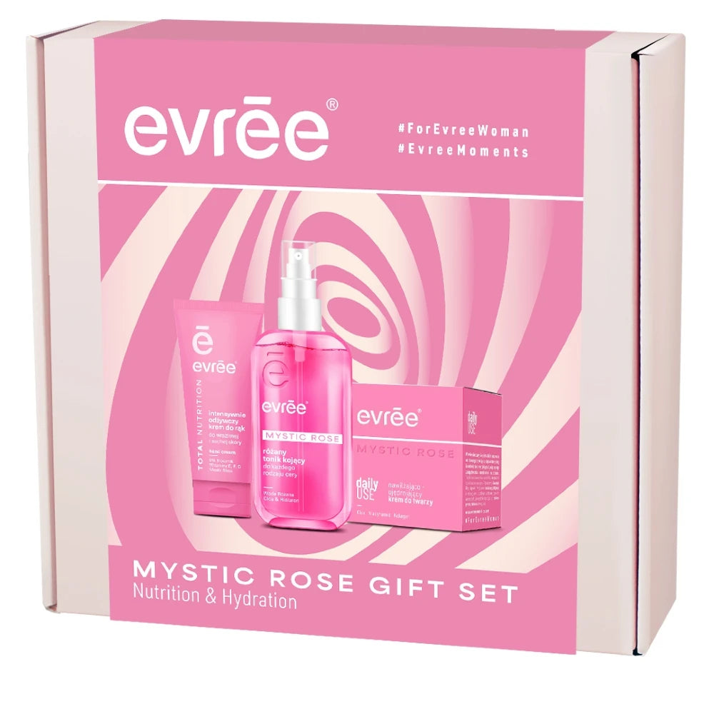 Ansikts- och handvård med rosenvatten, CICA och niacinamid (3-delars set)