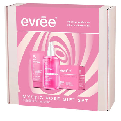 Ansikts- och handvård med rosenvatten, CICA och niacinamid (3-delars set)