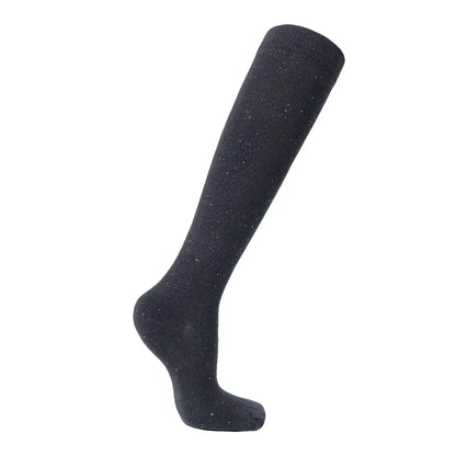 Glittriga stödstrumpor för dam i bomull - 20-30 mmHg