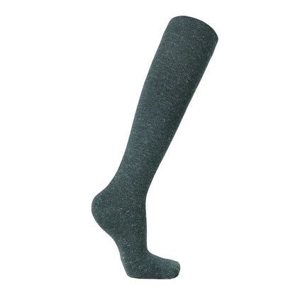 Glittriga stödstrumpor för dam i bomull - 20-30 mmHg