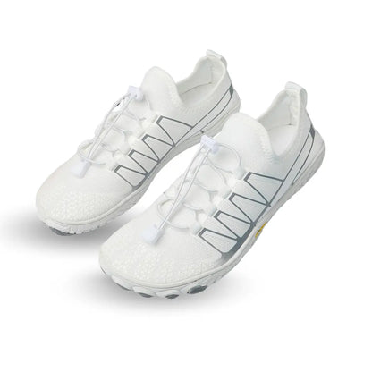 Barfotaskor Sport Active med bred tåbox - vit