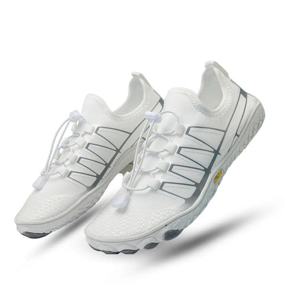 Barfotaskor Sport Active med bred tåbox - vit