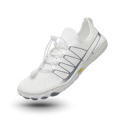 Barfotaskor Sport Active med bred tåbox - vit