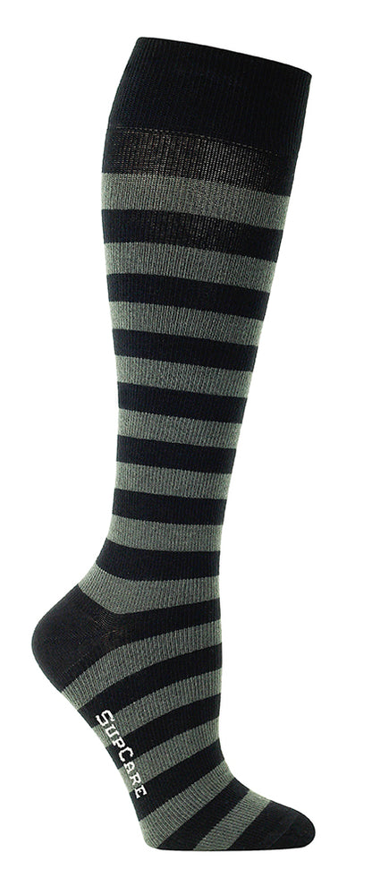 Stödstrumpor grå & svart