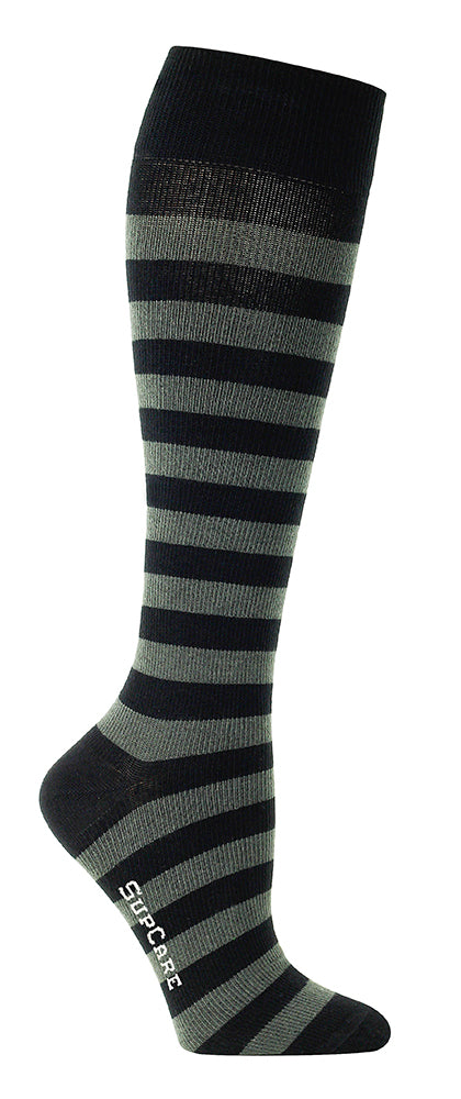 Stödstrumpor grå & svart