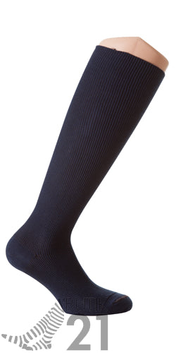 Stödstrumpor ribbstickade i bomull, 18-20 mmHg