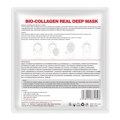 Bio-Collagen Real Deep Mask - Lyfter, återfuktar och motverkar rynkor