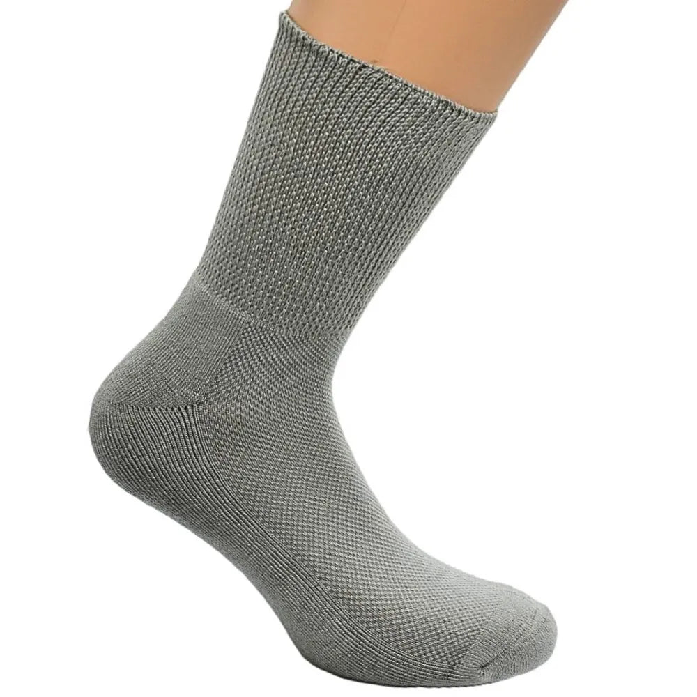 Strumpor för diabetiker i bambu grå