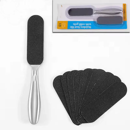 Fotfil metall dubbelsidig med extra blad