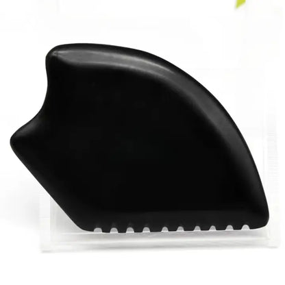 Gua Sha i svart sten