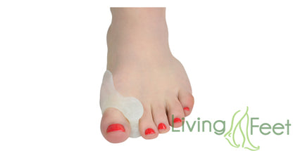 Hallux Valgus silikonskydd med tåspridare