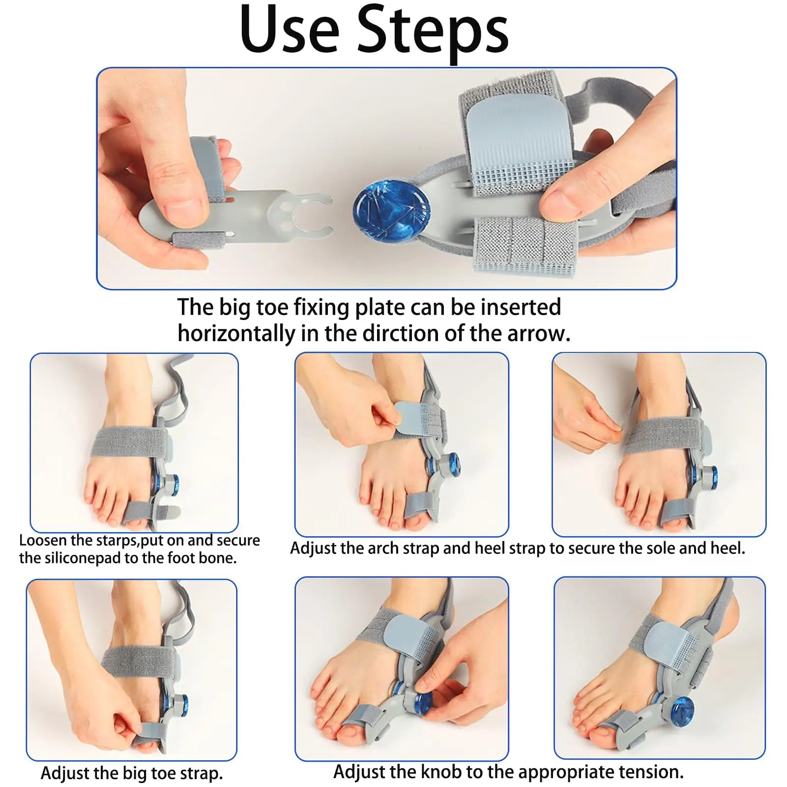 Så använder du Hallux Valgus justerbart stöd del 2