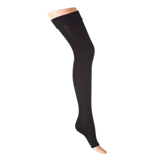 RelaxSan Lårhög  silikontopp klass 1 -  öppen tå