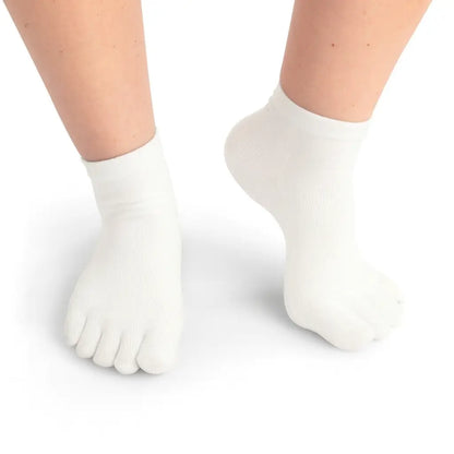 FlexiToe tåstrumpor vita i bambu