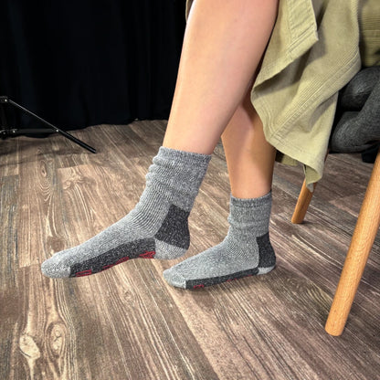Ullstrumpor med halkskydd - Supersoft Edition