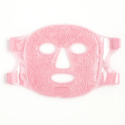 Kylande ansiktsmask med gelpärlor