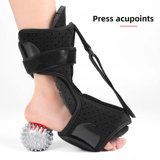 Droppfotsstöd och massageboll - set