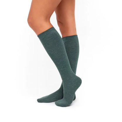 Glittriga stödstrumpor för dam i bomull - 20-30 mmHg